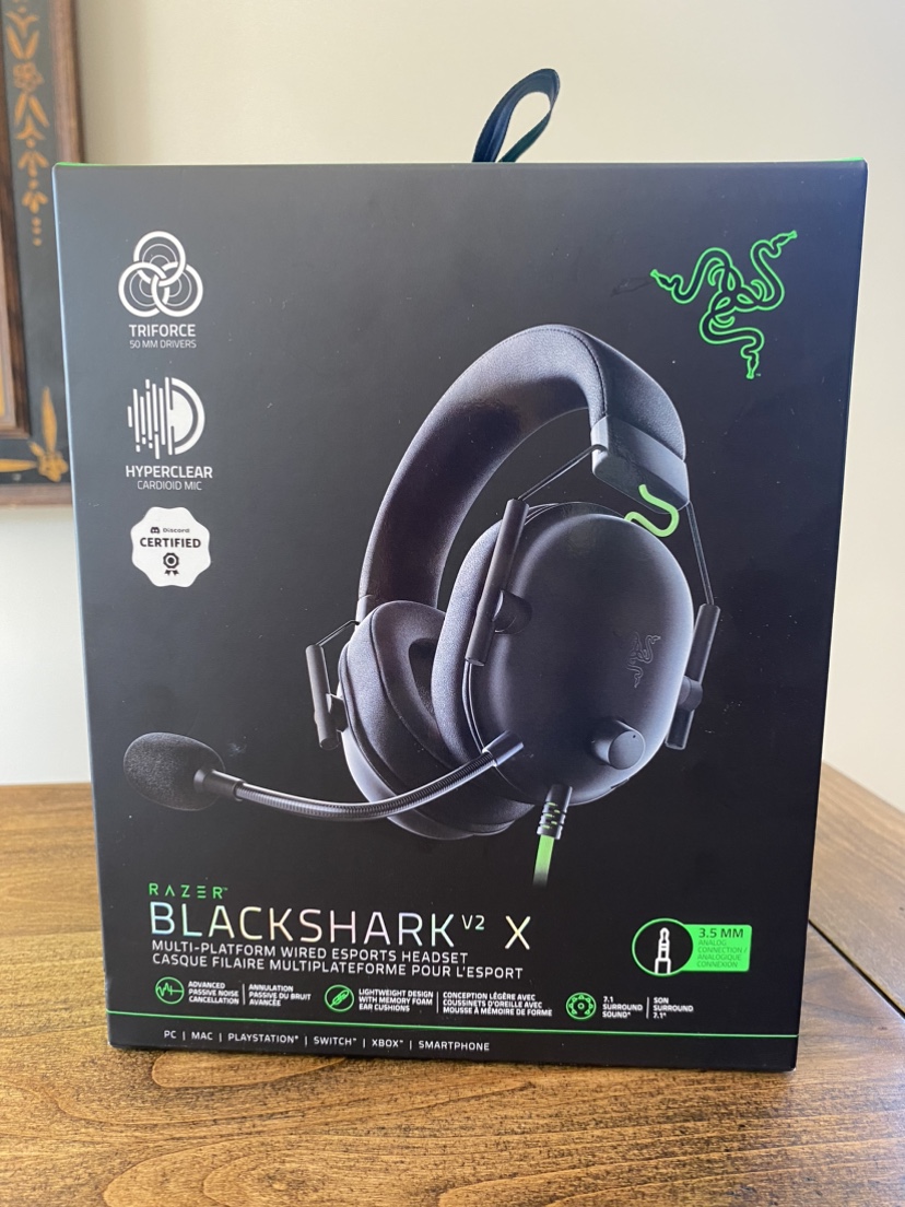 Razer Blackshark V2 X Wired Gaming Headset BRAND NEW