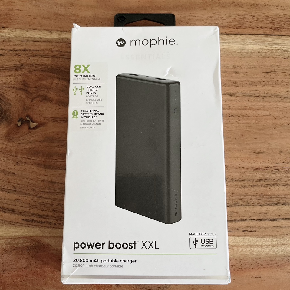Brand new powerbank, Mophie power boost XXL black 20800 mAh