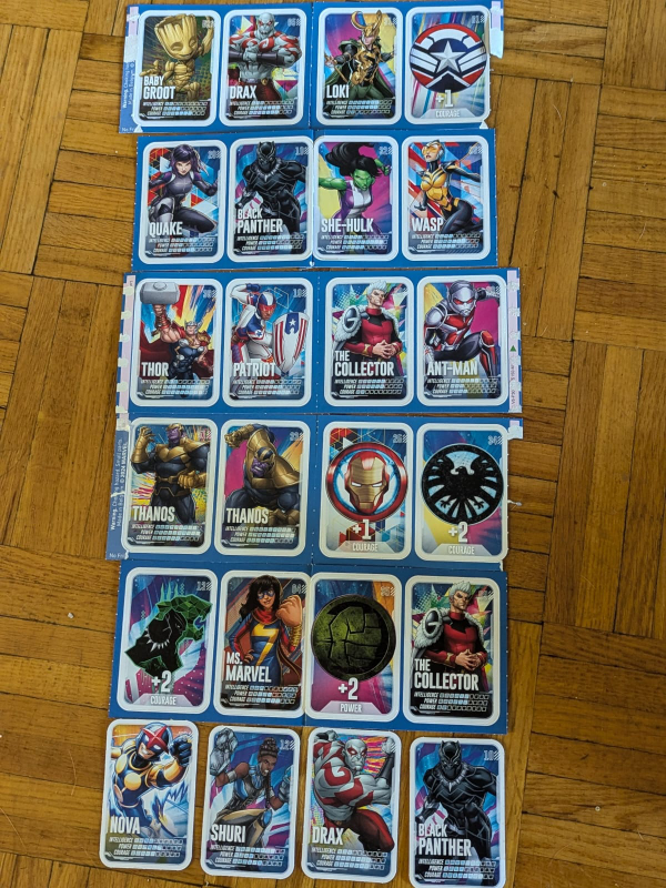 24 Marvel Dice Masters Cards thumbnail