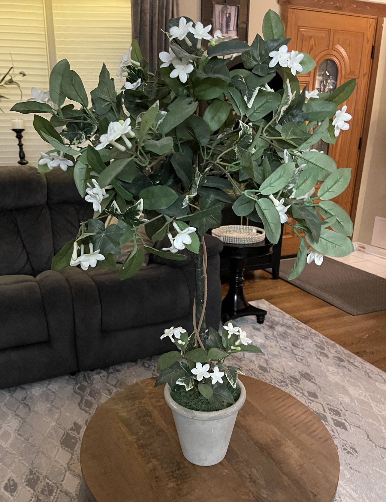 Faux plant in pot