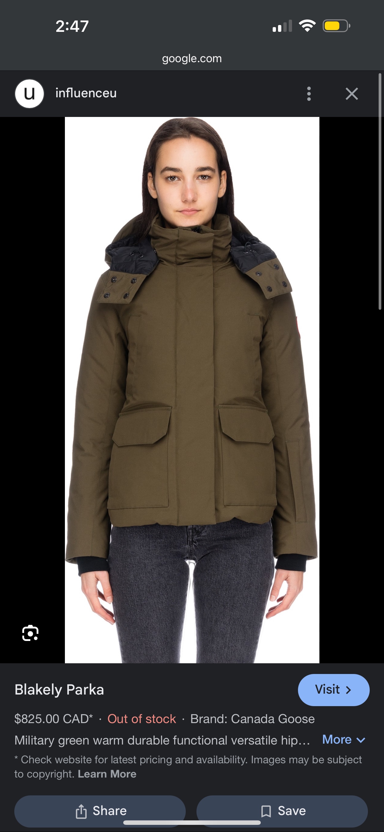 Authentic Canada Goose BLAKELY Parka image indicator(6)