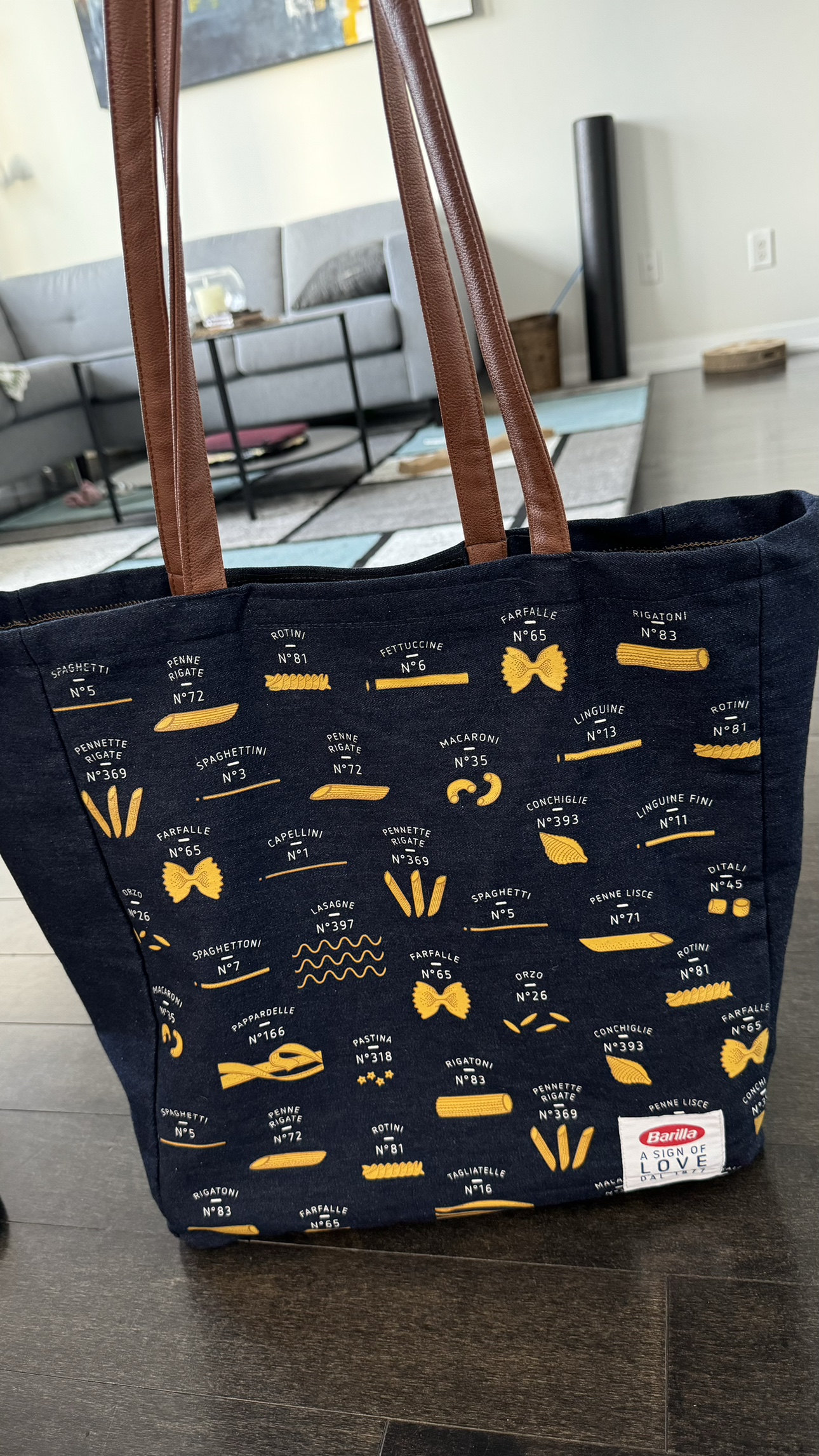 Barilla Pasta Tote Bag (denim) thumbnail