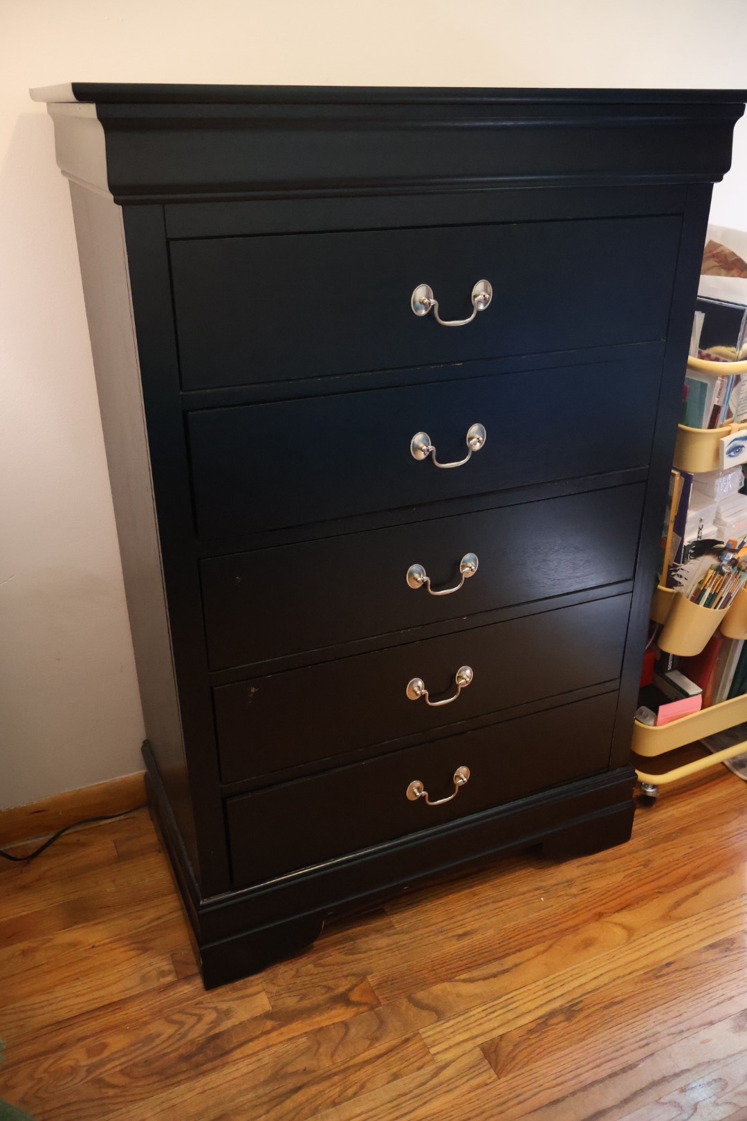 Black 5 Drawer Dresser - photo 2