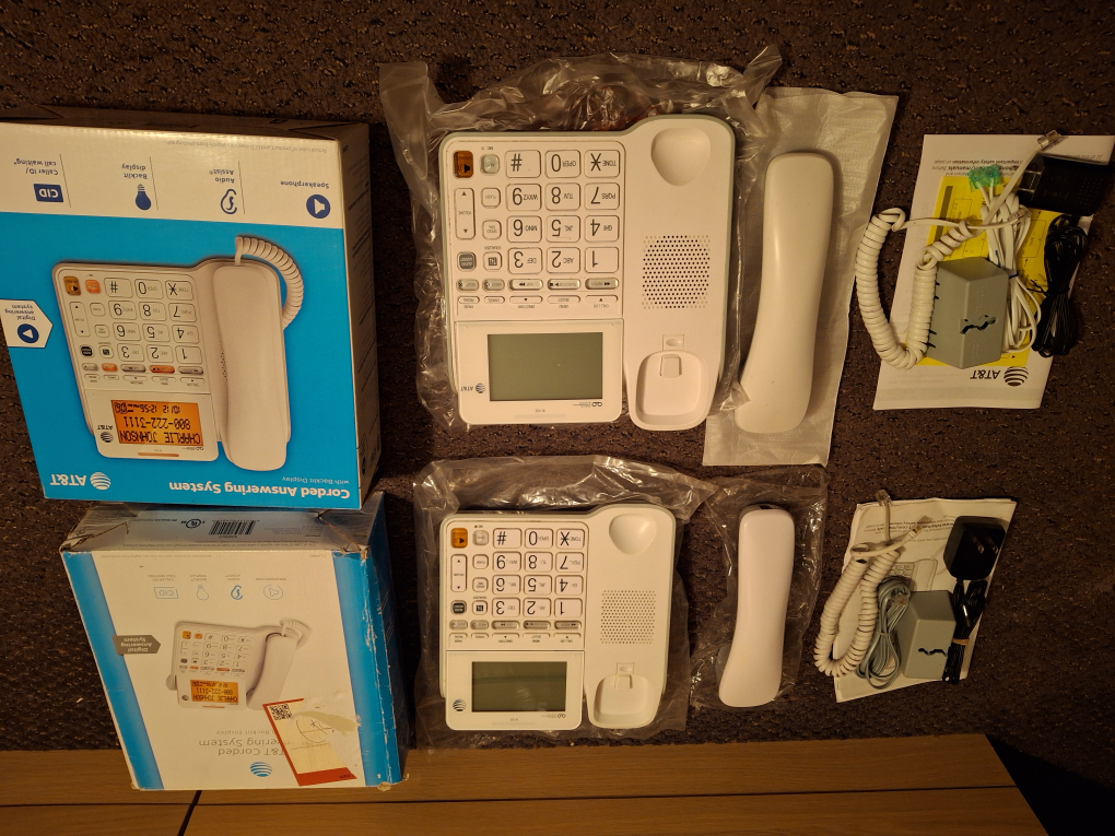 AT&T corded office phones - 2 pcs
