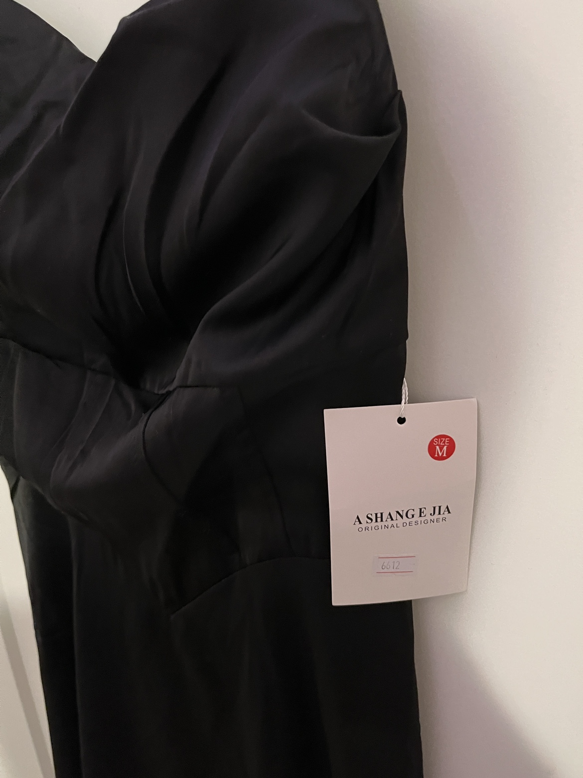 Black Satin Slip Dress - photo 5