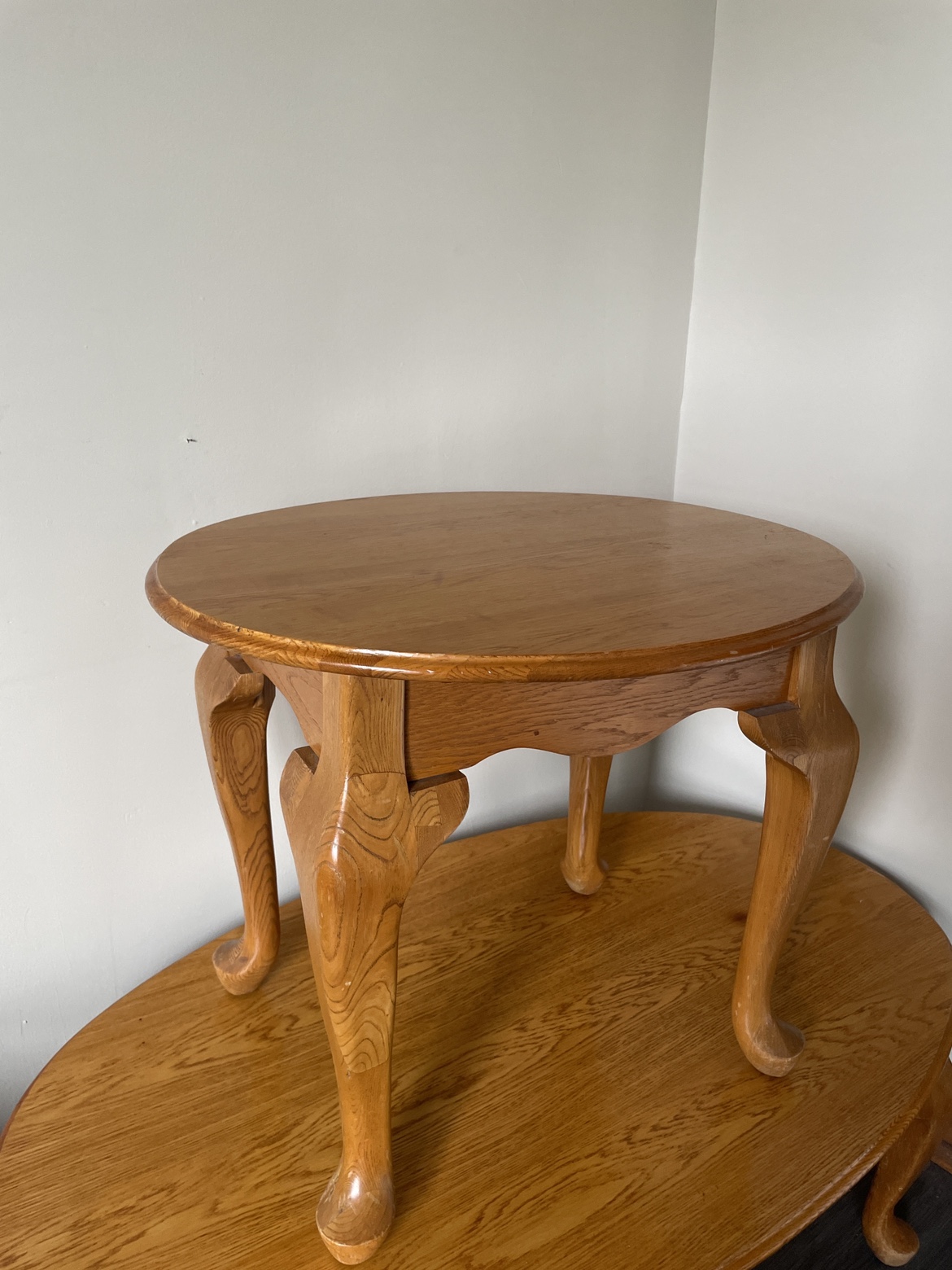 Oval Coffee Table and smaller side table - photo 2