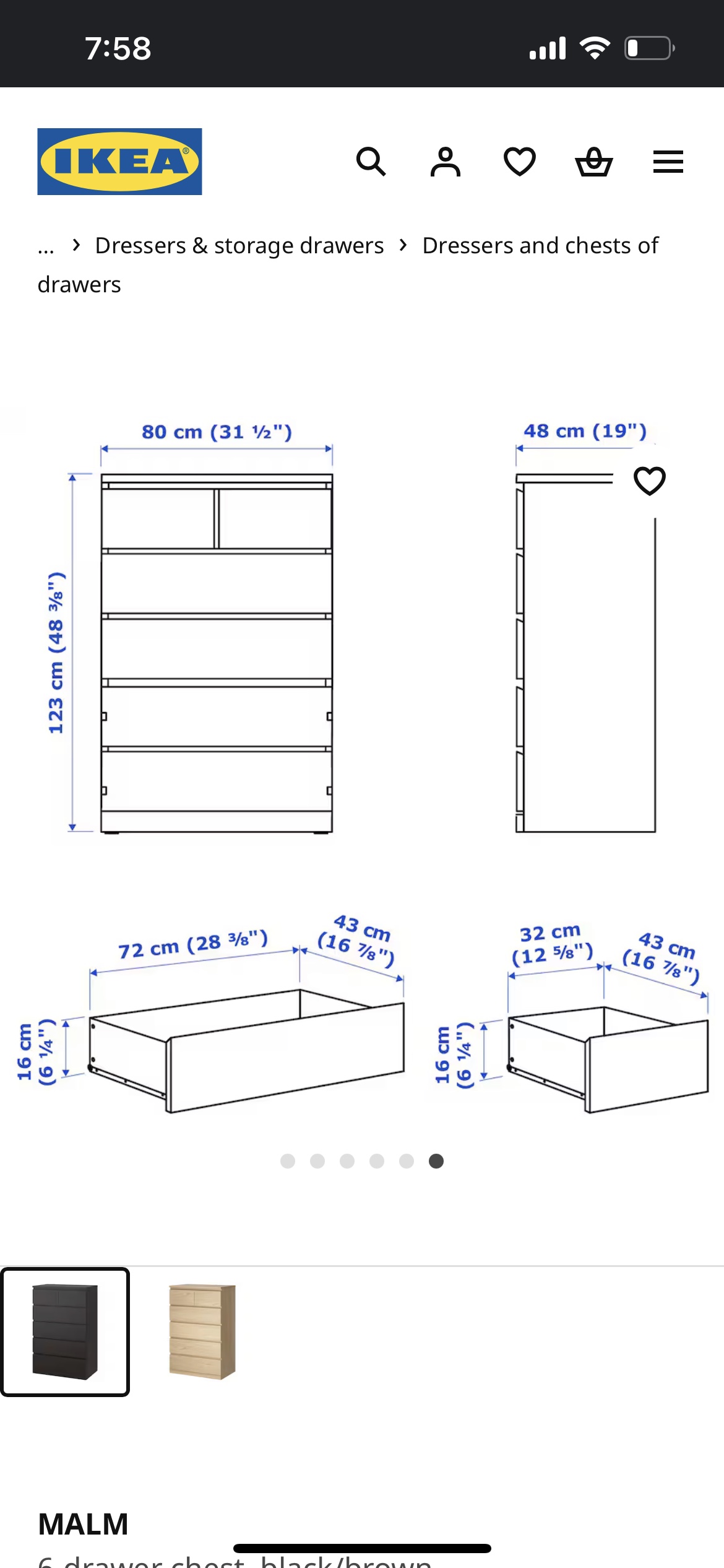 IKEA MALM Dresser and 2 Nightstands - photo 4