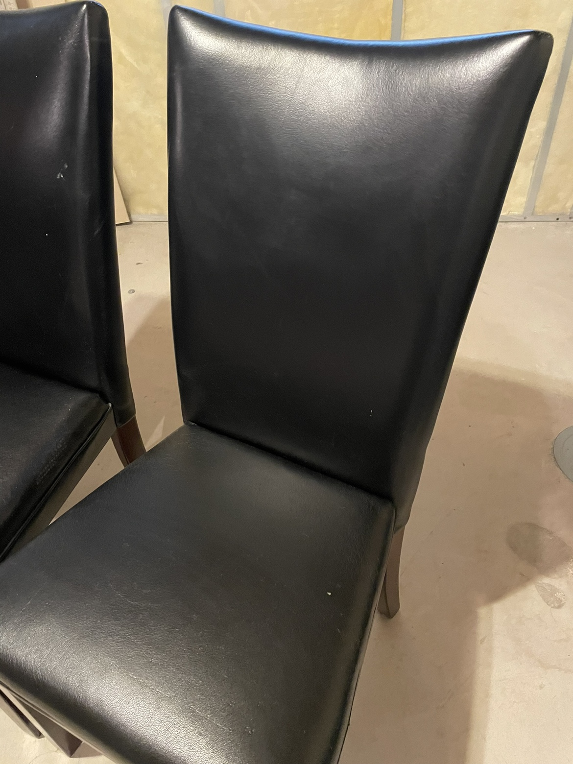 Black Leather Dining Chairs - photo 2
