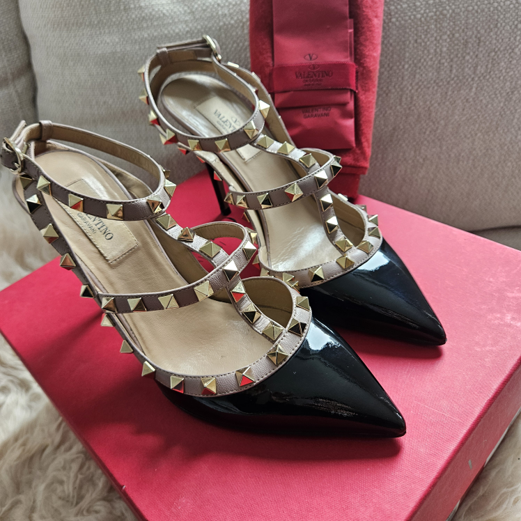 Valentino Garavani Patent Rockstar Pumps thumbnail