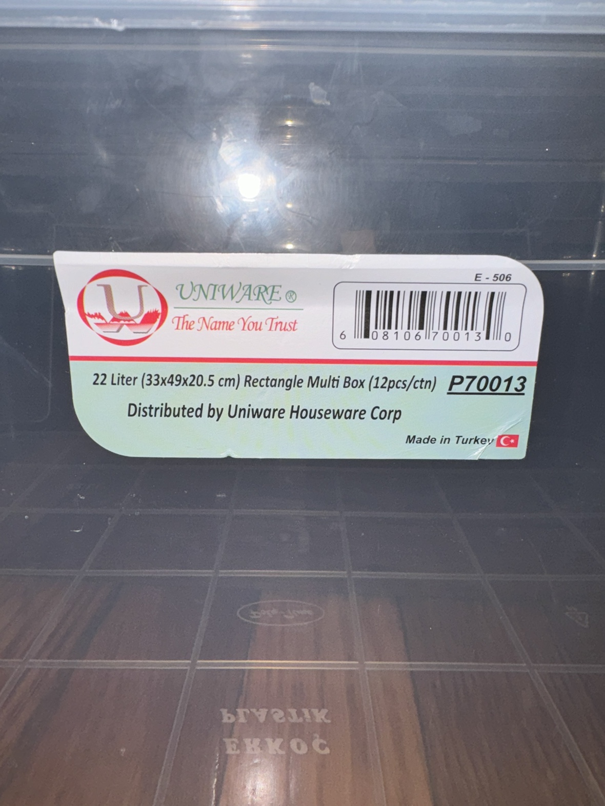 Set of 4 Clear Storage Bins - photo 5