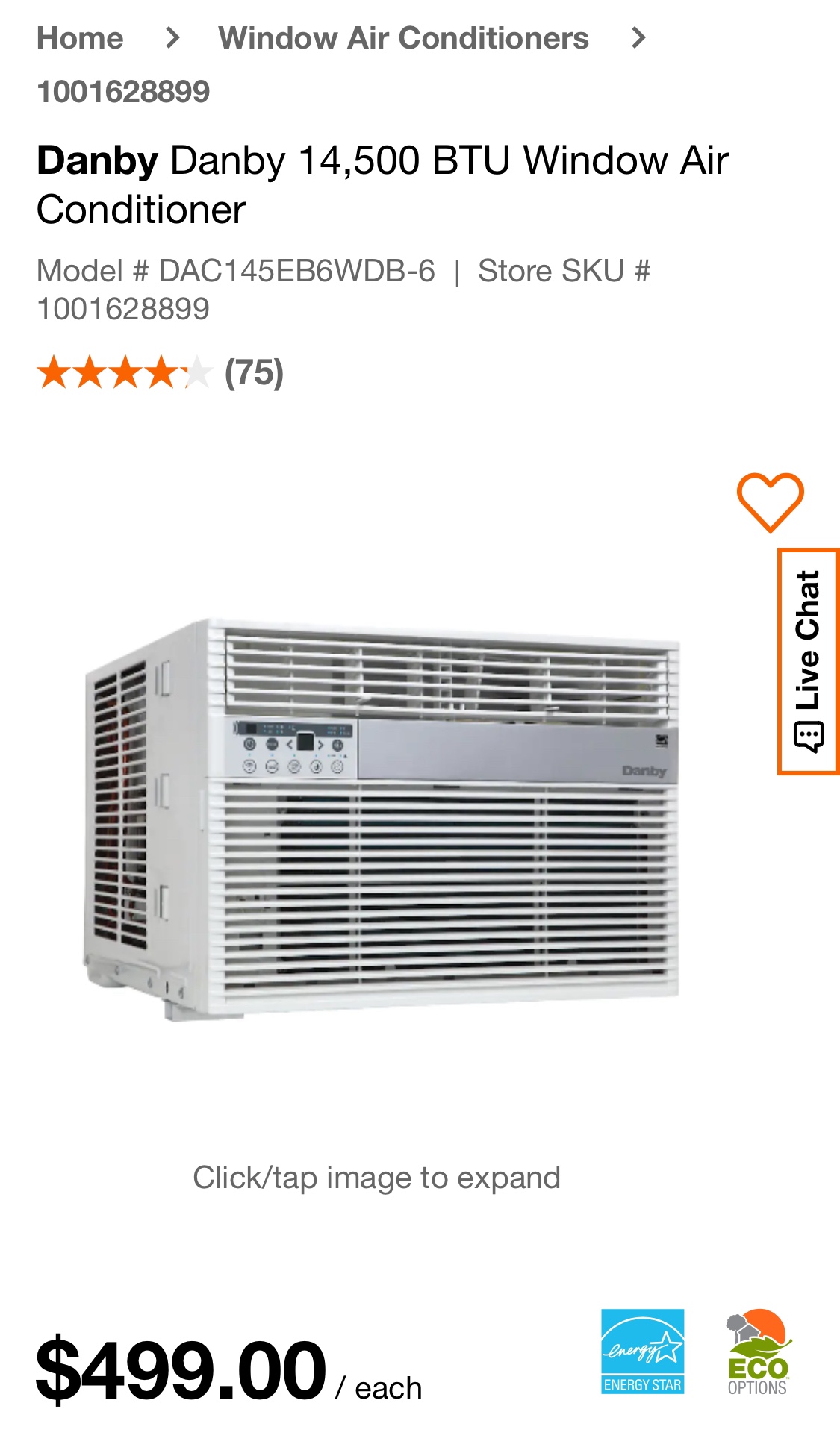 Danby air conditioner 14,500 btu thumbnail