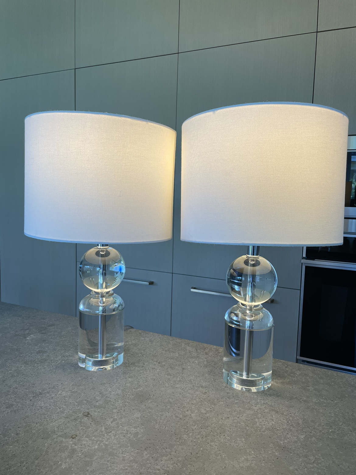 Crystal Table Lamp x 2