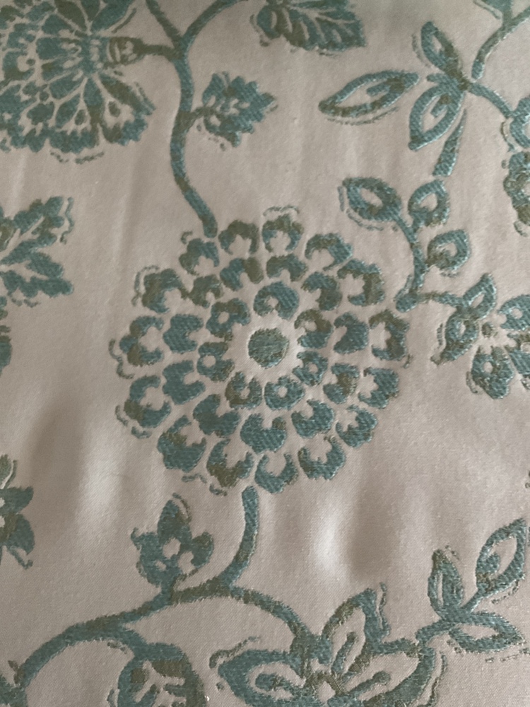 White Accent Chair with Floral Upholstery - photo 2