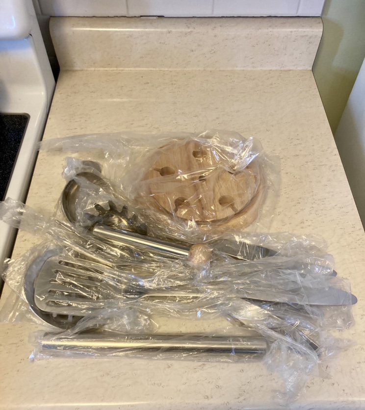New Kuchenhelfer German 5 Piece Utensil Set with Stand - photo 3