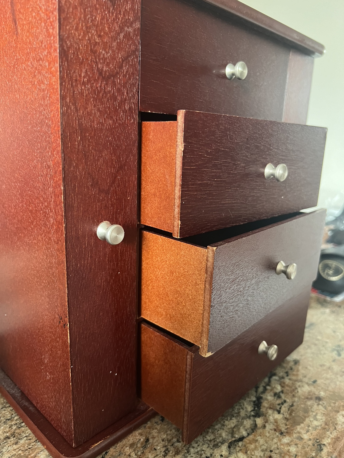 Wooden Jewelry Box with Mirror - photo 3