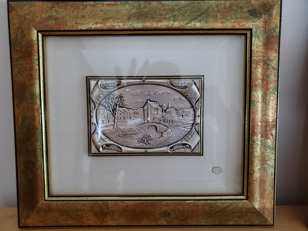 Acca Made in Italy Silver Relief Art in Gold Frames image indicator(2)