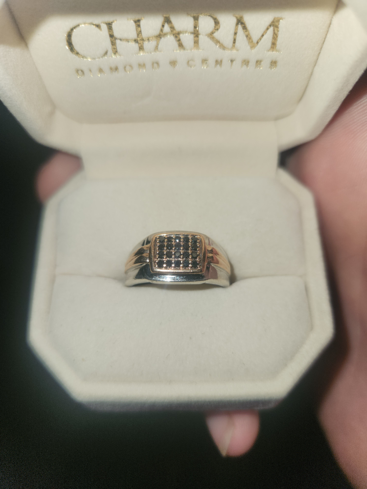 Charm Diamond Centres Black Diamond Ring - photo 3