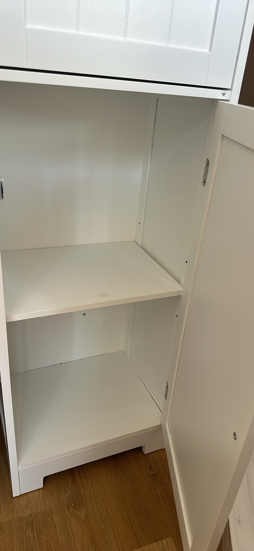 White Bathroom Storage Cabinet - photo 3