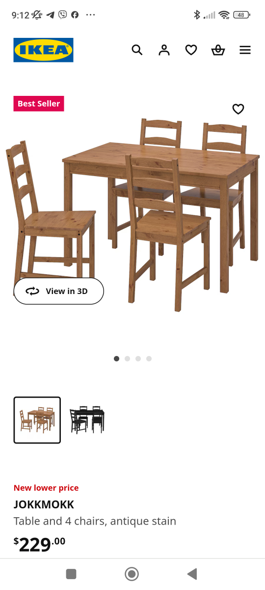 IKEA JOKKMOKK Table, Chairs and Cushions Good condition!