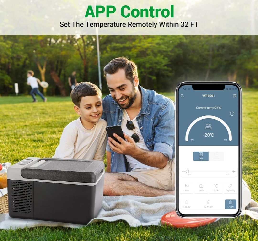 12 Volt Refrigerator 9L Portable Mini Freezer with app image indicator(6)
