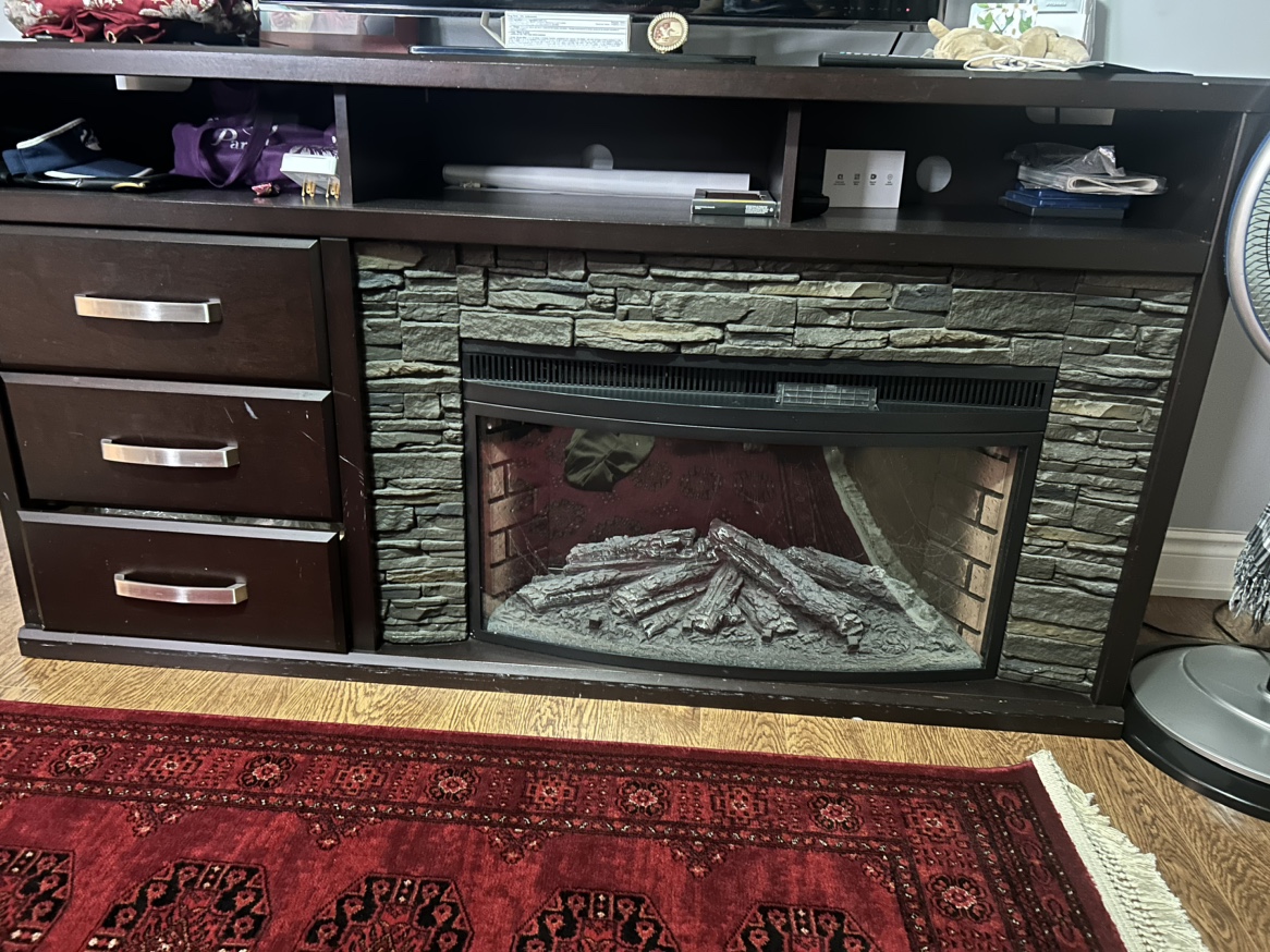 TV Stand with Electric Fireplace - photo 3
