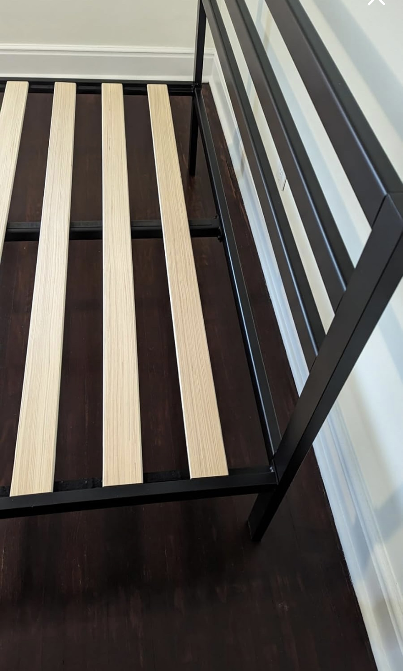 Queen Bed Frame - Bed Frame with Headboard, Wood Slat Support - photo 4