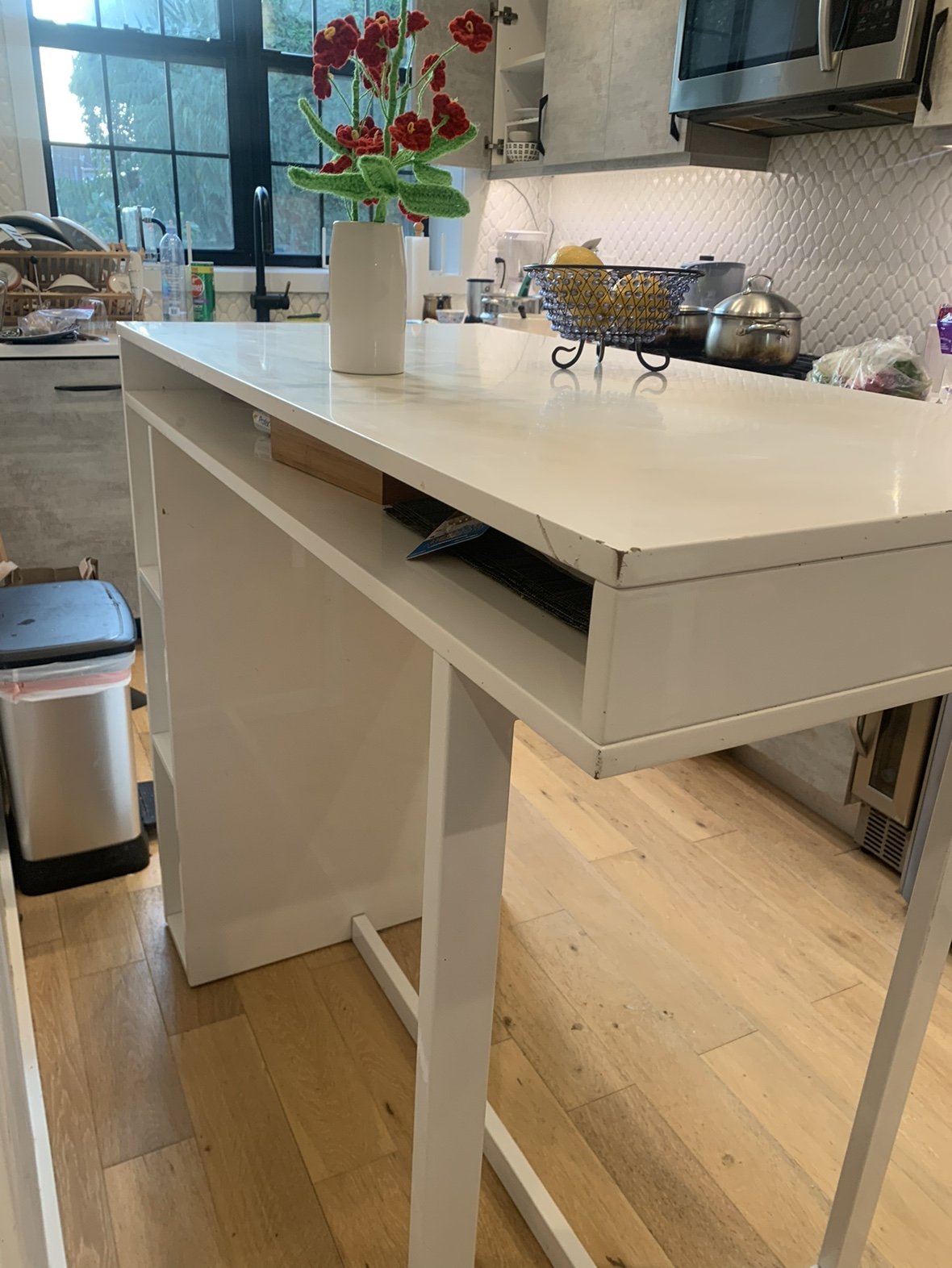 White Kitchen Island - photo 2