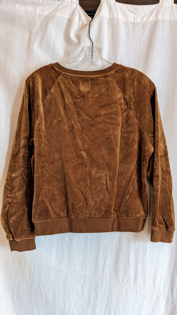 Gap Velour Camel Sweatshirt, Size medium image indicator(2)