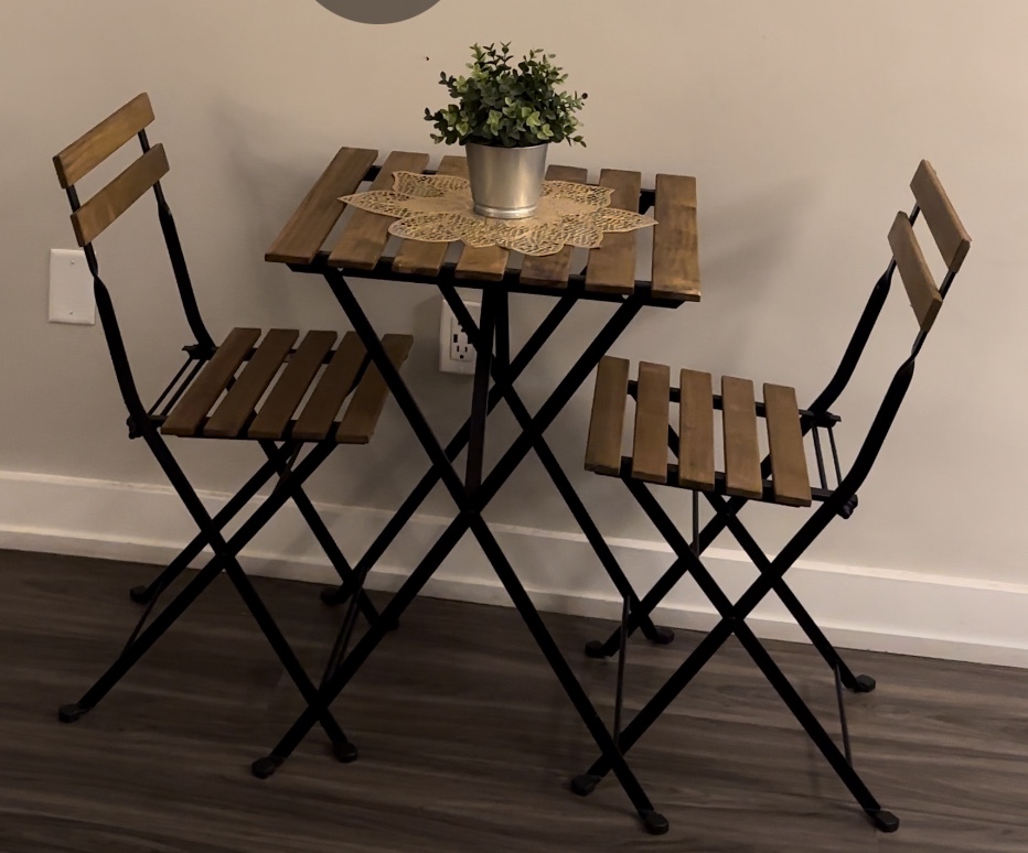 Ikea Bistro Table and 2 chairs