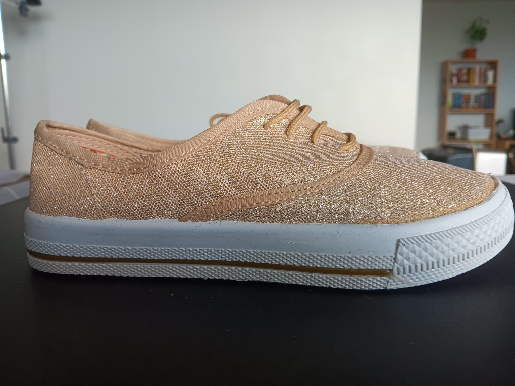 Dorothy Gaynor Gold Glitter Sneakers