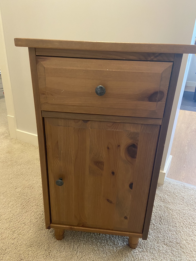 Wood Nightstand