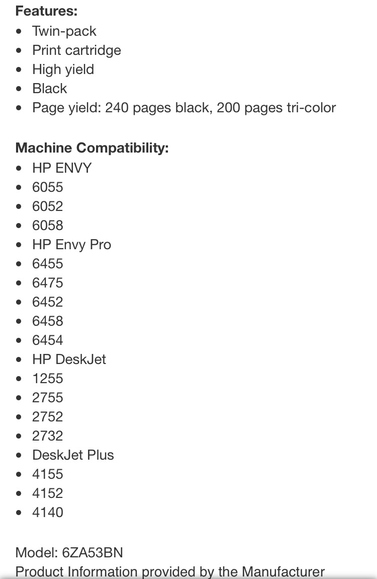 NEW HP 67XL Black and Tri-colour Ink Cartridges Combo-pack image indicator(6)