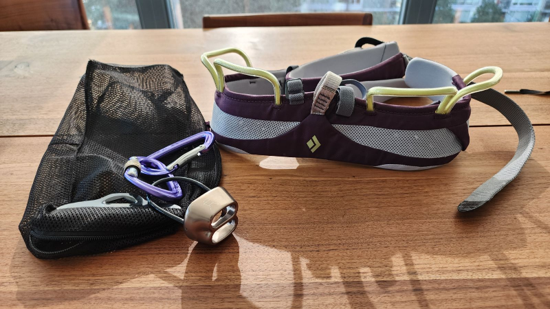 Black Diamond Momentum Harness - Purple/Grey
