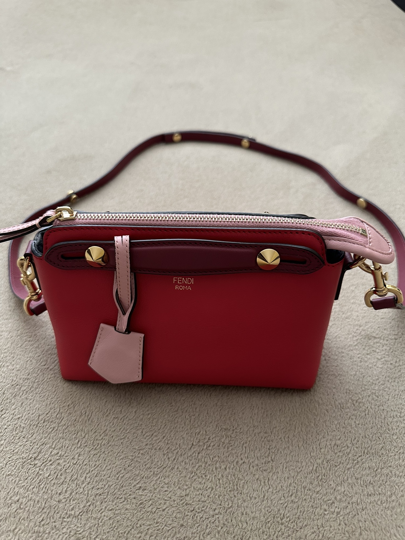 Fendi By the Way Tri Colour Leather Crossbody Bag image indicator(3)