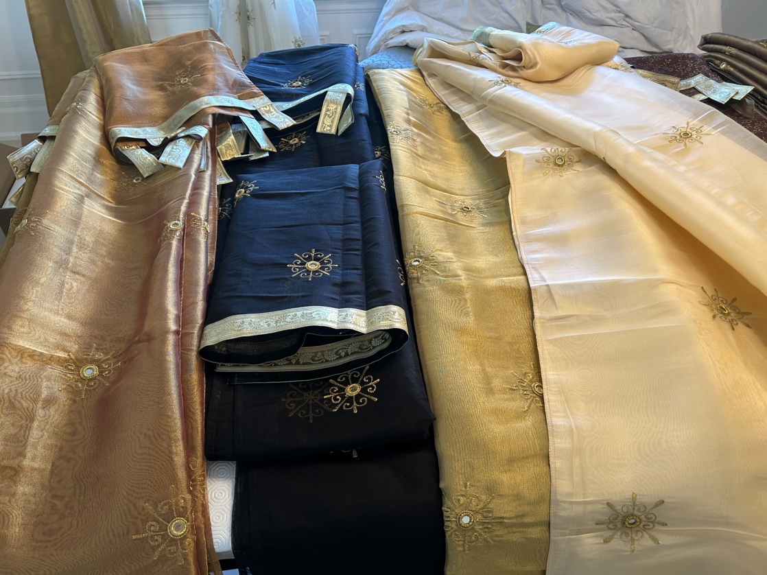 Indian inspired drapes in various colours image indicator(4)