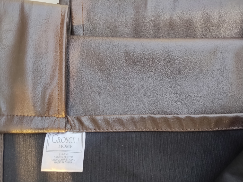 Pleather curtain panels - one set of 2 panels image indicator(4)