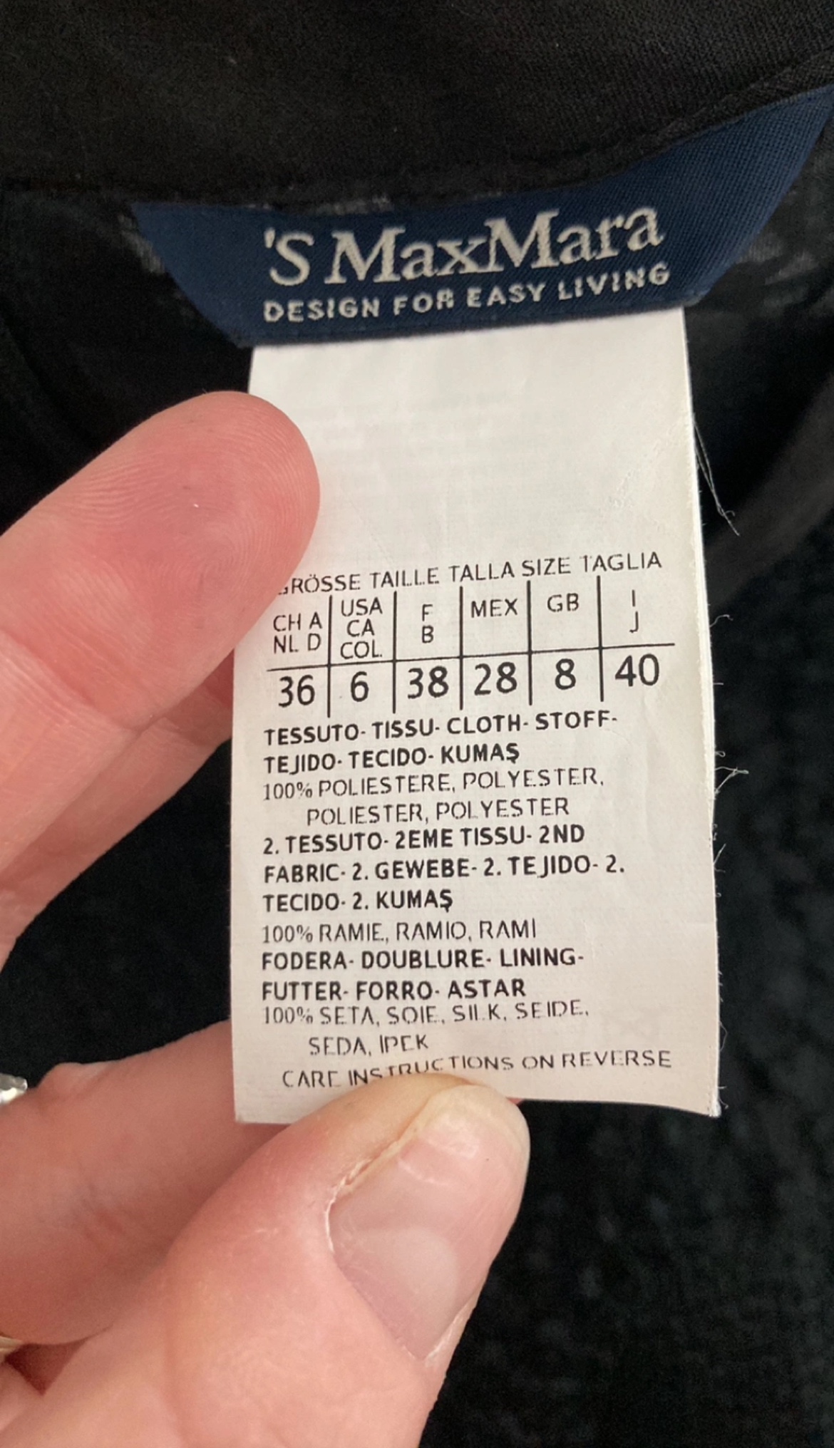 Vintage Max Mara Black Dress image indicator(6)
