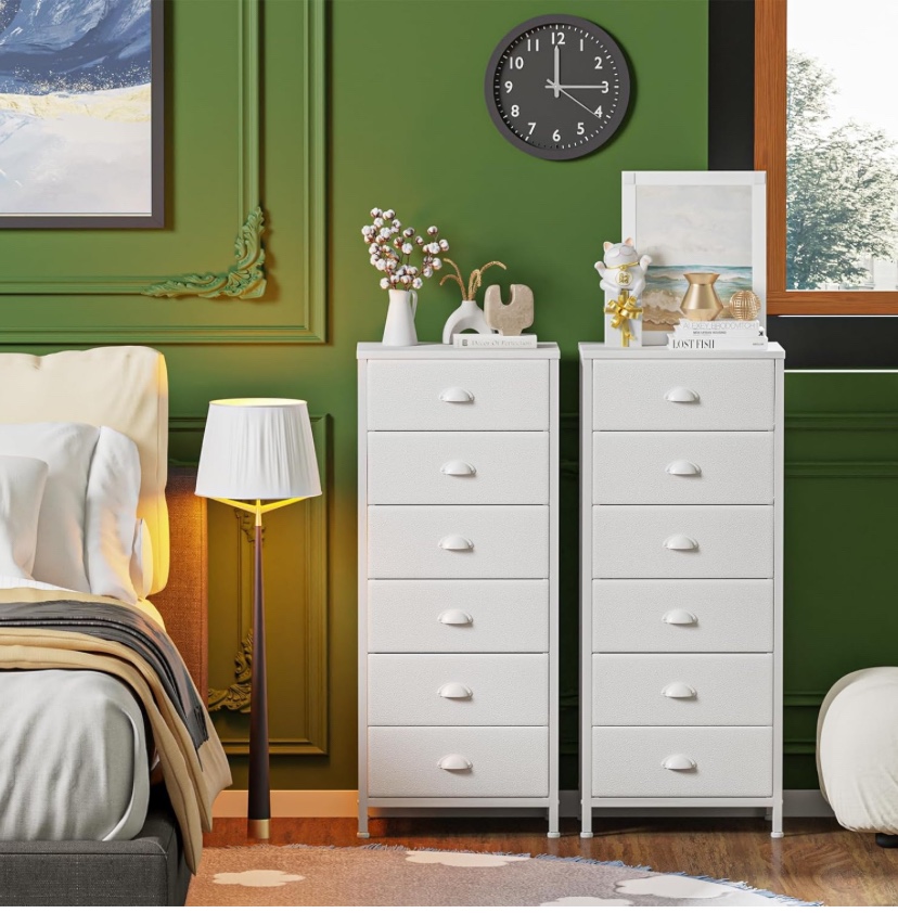 White 6 Drawer Storage Chest - Brand New - photo 4