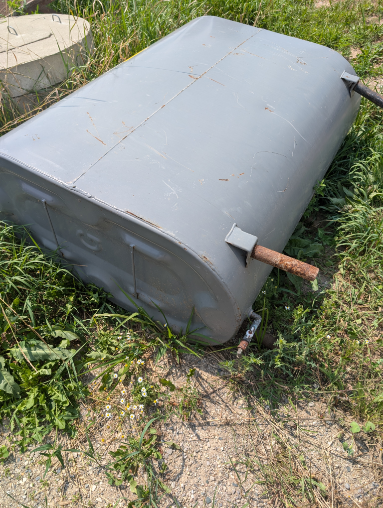 oil burn barrel and acetylene tanks - photo 2