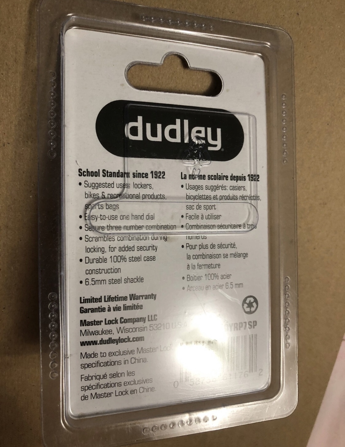 Back to school Dudley 3-Digit Combination Lock image indicator(2)