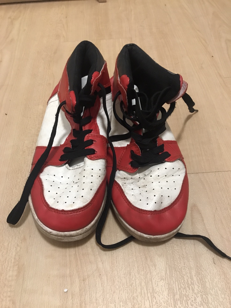 Red and White High Top Sneakers thumbnail