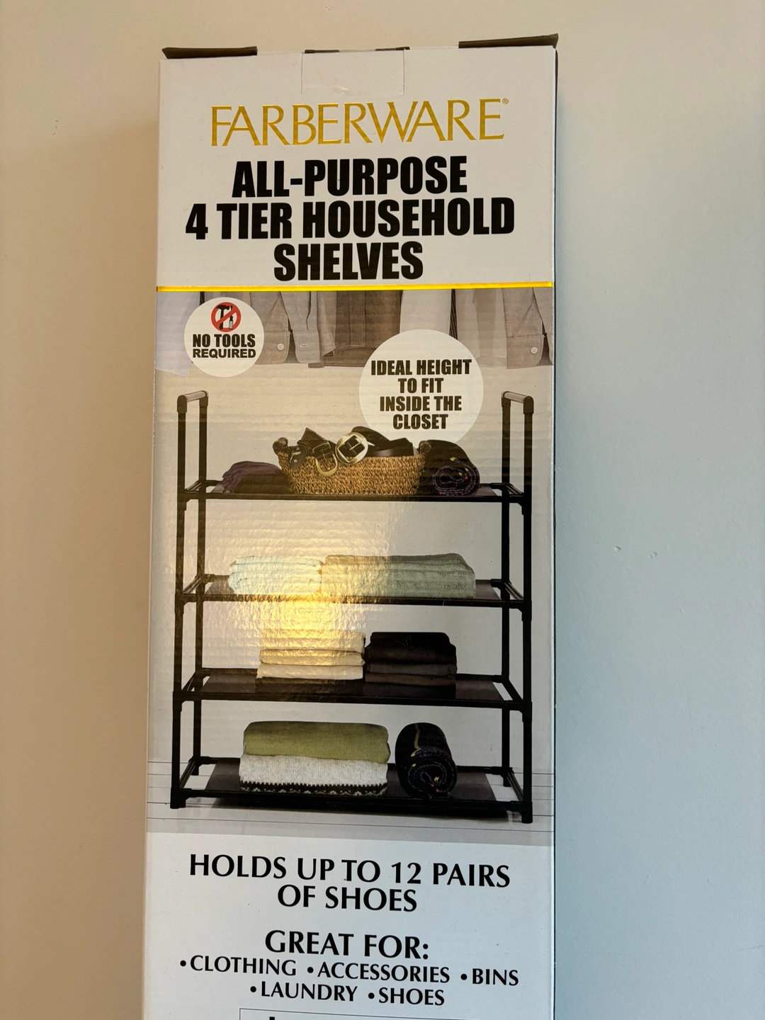 Farberware Tier Shoe Rack Karrot - Main Image