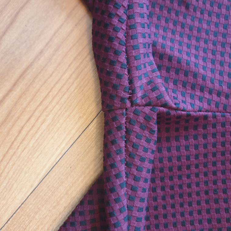 Forever 21 Burgundy Checkered Leggings image indicator(3)