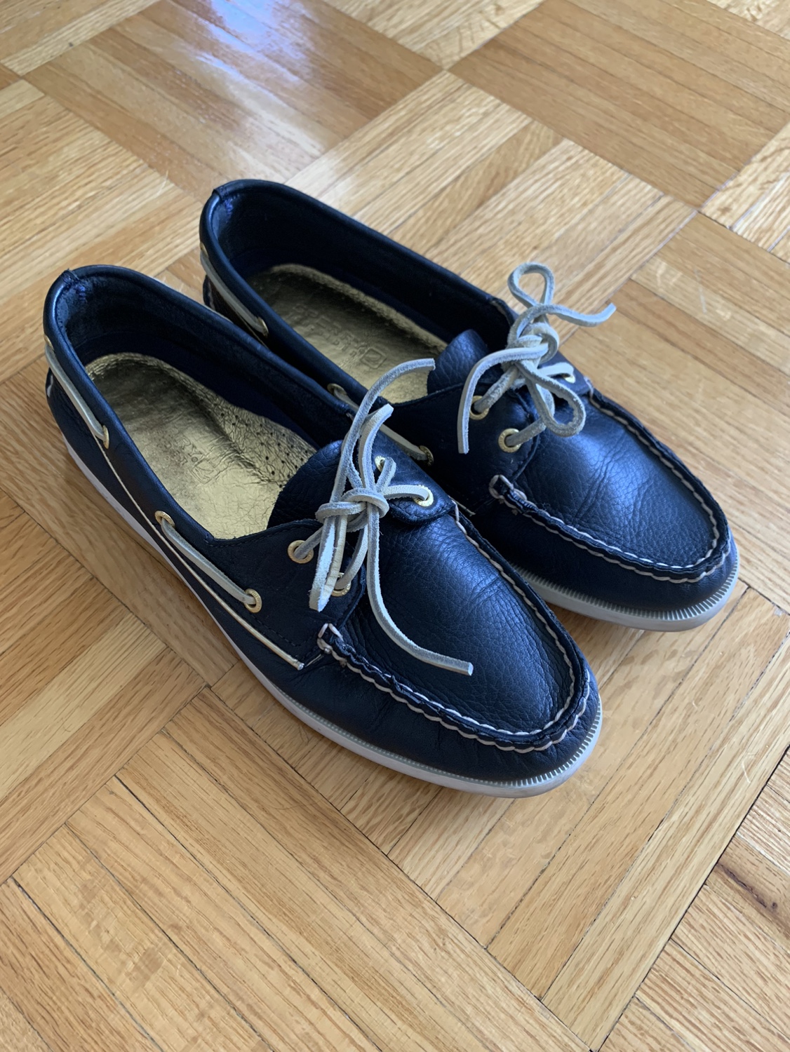 Sperry Top Sider Boat Shoes Navy thumbnail