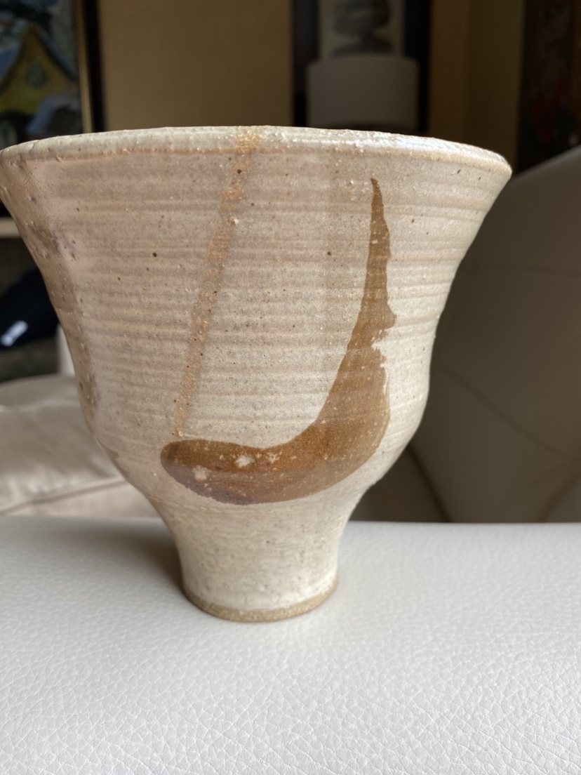 Handmade clay glazed pot signed by artist image indicator(2)