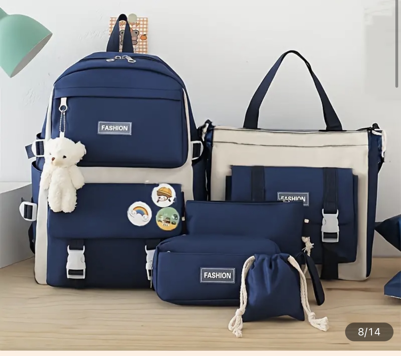 5 Piece Backpack Set