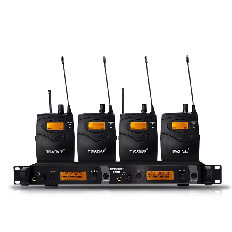 In ear monitor system wireless with 4 body packs