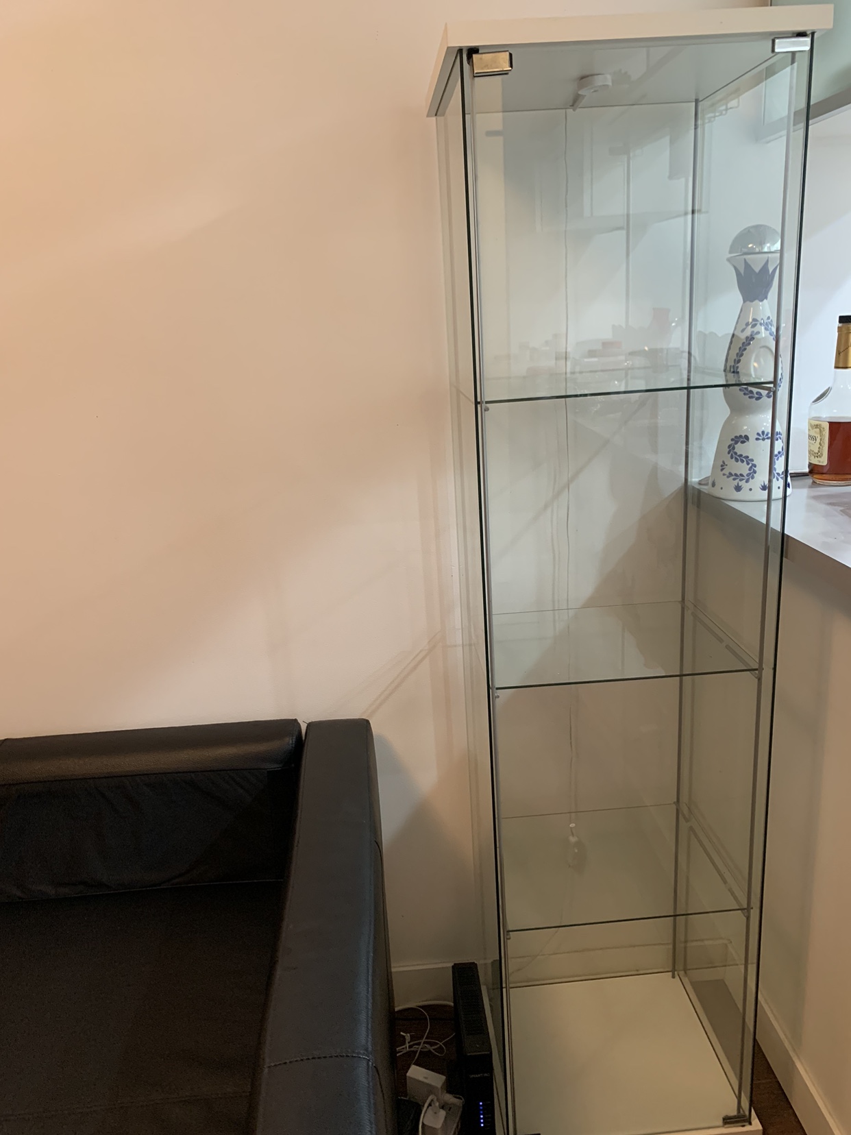 Glass showcase cabinet for moving sale