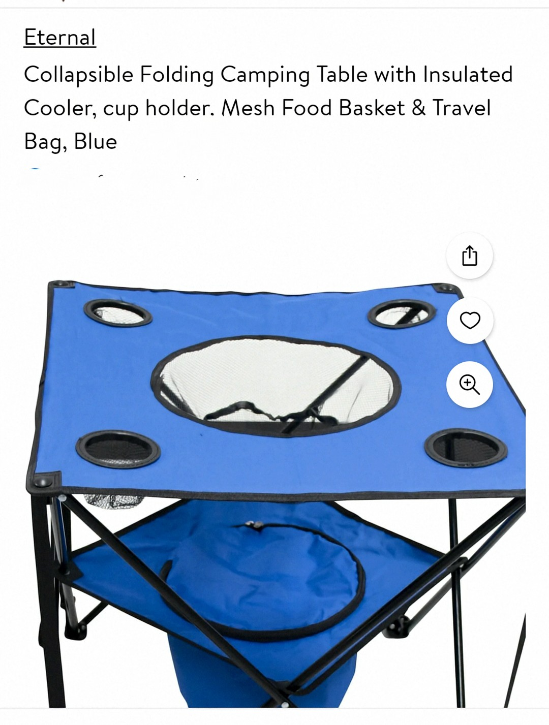 Collapsible Folding Camping Table - photo 2