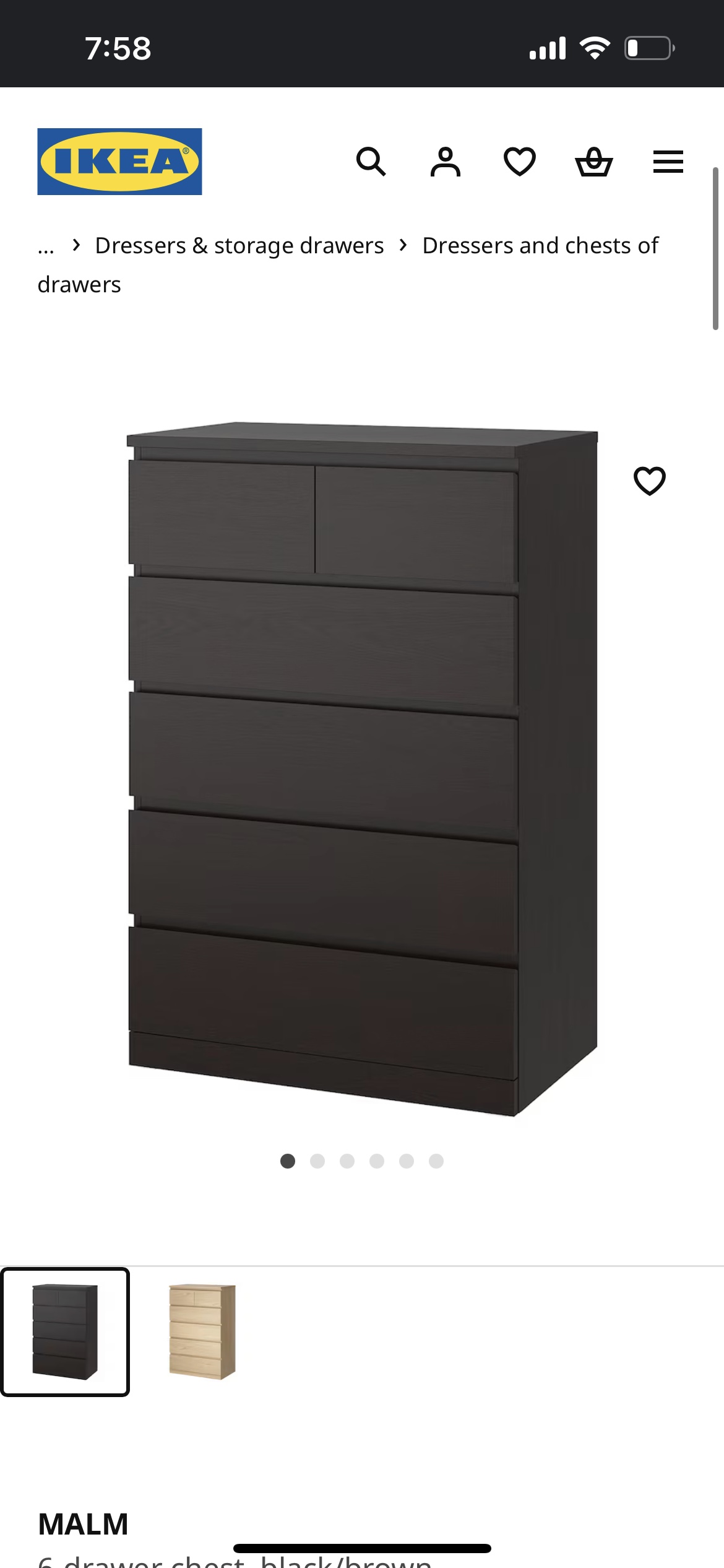 IKEA MALM Dresser and 2 Nightstands - photo 2